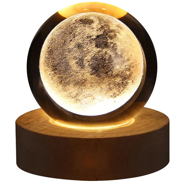 USB, LED Galaxy Crystal Ball Night Light - SandiTools