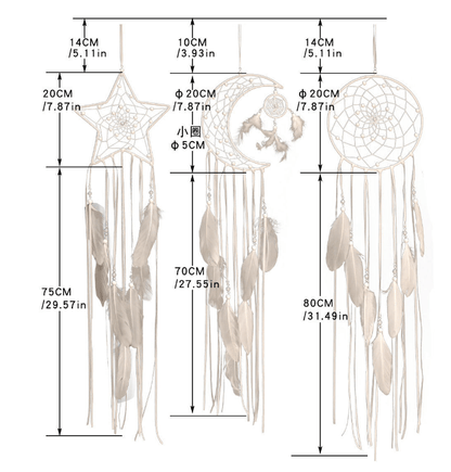 5pcs/set Boho Macrame Dream Catchers - Sanditools Home&Decor