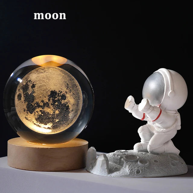 USB, LED Galaxy Crystal Ball Night Light - SandiTools