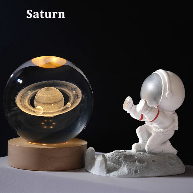 USB, LED Galaxy Crystal Ball Night Light - SandiTools