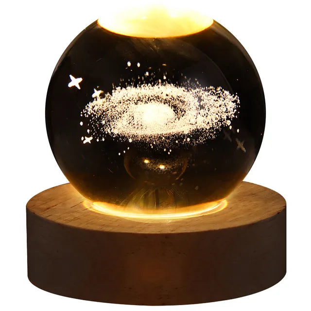USB, LED Galaxy Crystal Ball Night Light - SandiTools