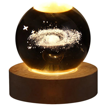 USB, LED Galaxy Crystal Ball Night Light - SandiTools
