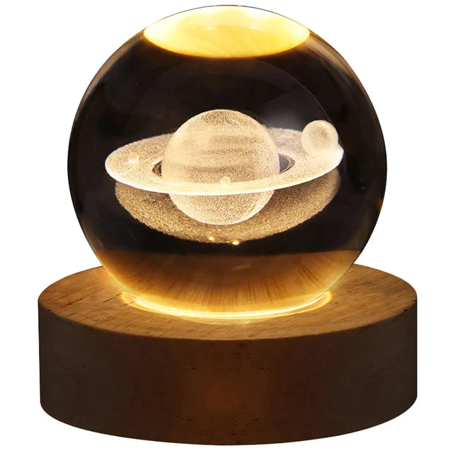 USB, LED Galaxy Crystal Ball Night Light - SandiTools