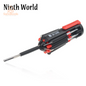 8 in 1 Slotted Phillips Screwdriver Precision with LED Light Folding Screwdriver Bits Multitool Household Repair Tool