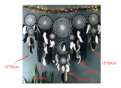 5pcs/set Dream Catchers Boho Home Decor Macrame Dream catchers